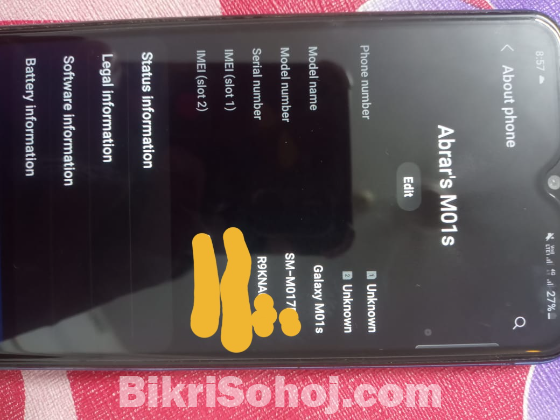 Samsung Galaxy m01s